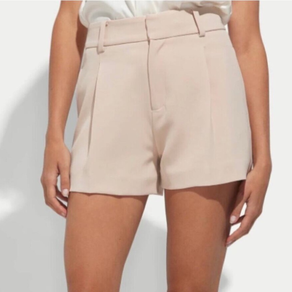 Size 4 Generation Love Sena Crepe Shorts in Latte Tan